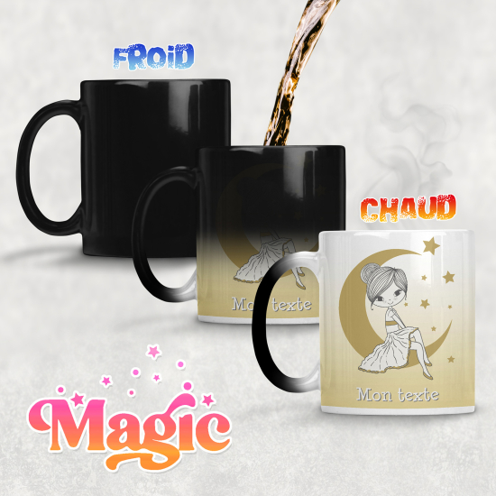 Personalized Magic Mug - Moon Girl