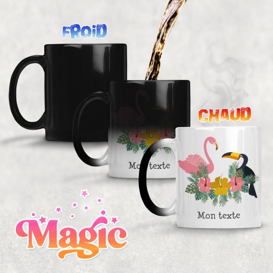 Personalized Magic Mug - Tropical Birds