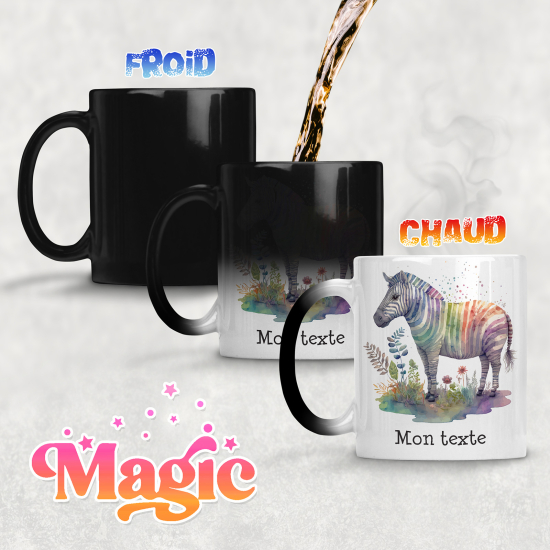 Personalized Magic Mug - Zebra