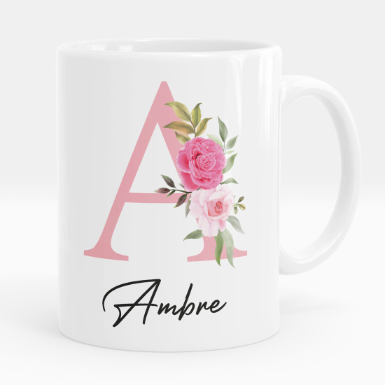 Personalized Monogram Mug - Letter A