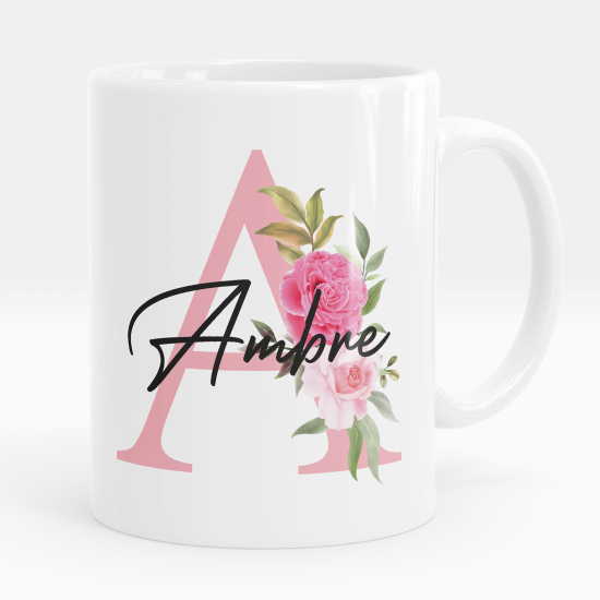 Personalized Monogram Mug - Letter A