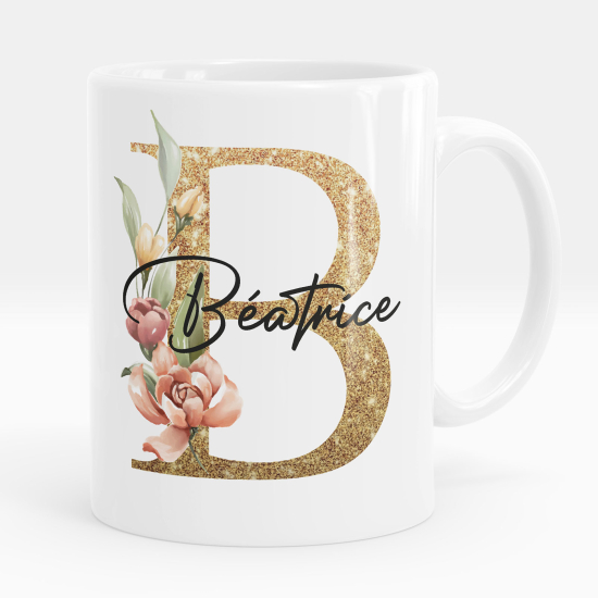 Personalized Monogram Mug - Letter B