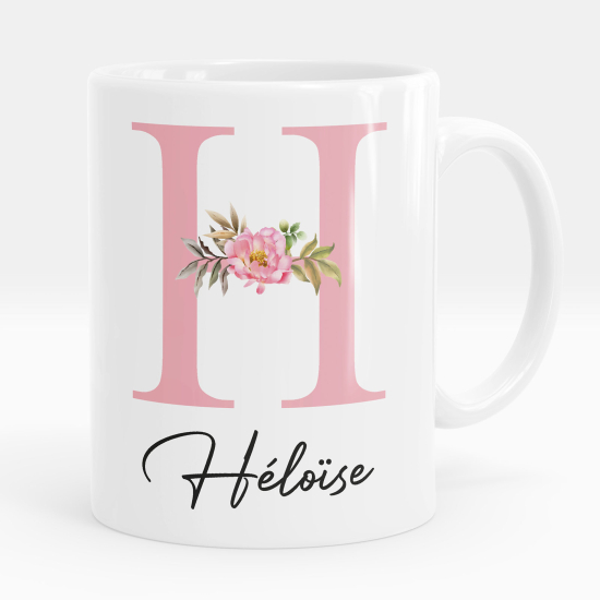 Personalized Monogram Mug - Letter H