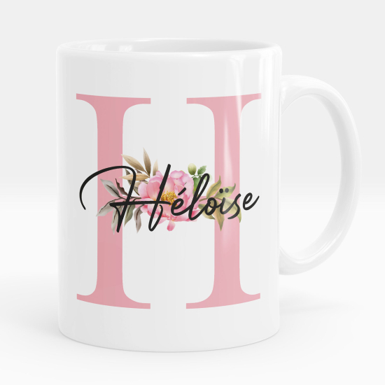 Personalized Monogram Mug - Letter H