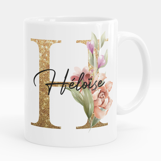 Personalized Monogram Mug - Letter H