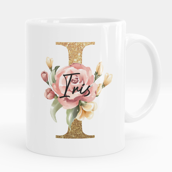 Personalized Monogram Mug - Letter I