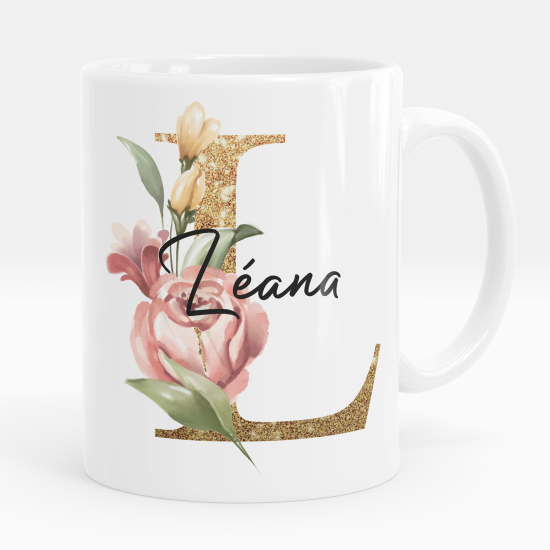 Personalized Monogram Mug - Letter L