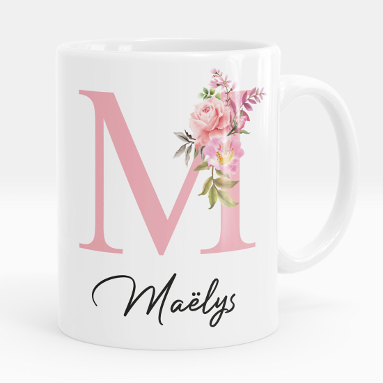 Personalized Monogram Mug - Letter M