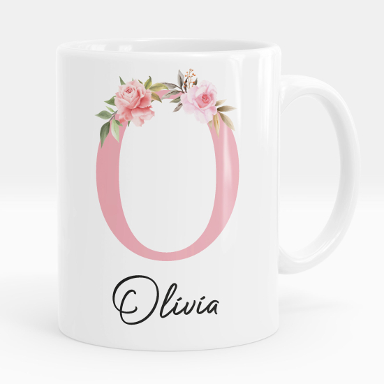 Personalized Monogram Mug - Letter O