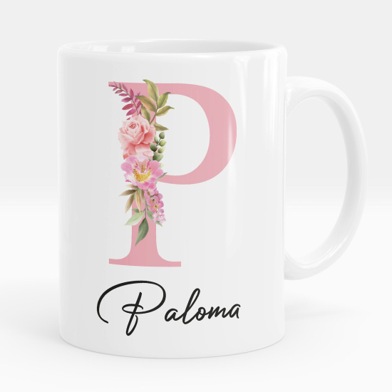 Personalized Monogram Mug - Letter P