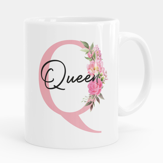 Personalized Monogram Mug - Letter Q