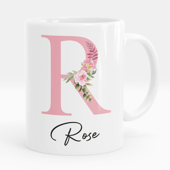 Personalized Monogram Mug - Letter R