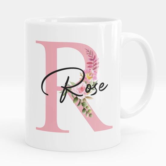 Personalized Monogram Mug - Letter R