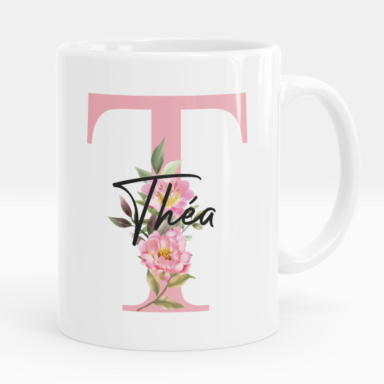 Personalized Monogram Mug - Letter T