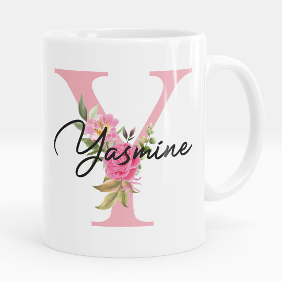 Personalized Monogram Mug - Letter Y