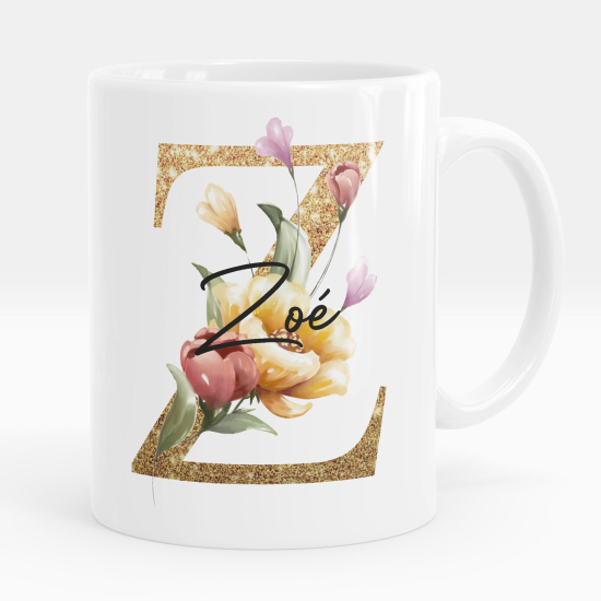 Personalized Monogram Mug - Letter Z