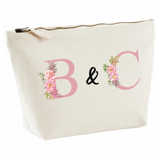 Personalized Monogram Pencil / Pouch - Double Letters