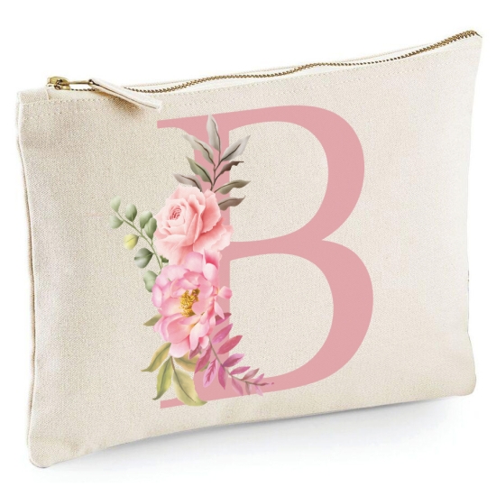 Personalized Monogram Pencil / Pouch - Letter B