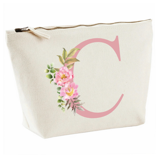 Personalized Monogram Pencil / Pouch - Letter C