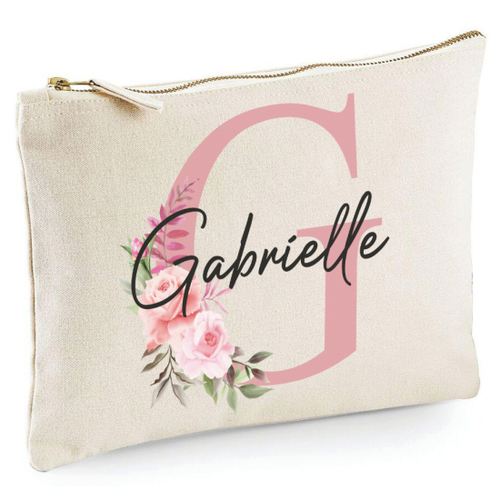 Personalized Monogram Pencil / Pouch - Letter G