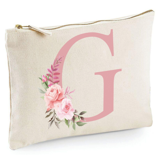 Personalized Monogram Pencil / Pouch - Letter G