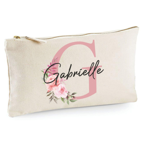 Personalized Monogram Pencil / Pouch - Letter G