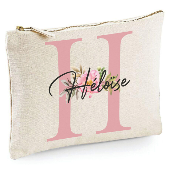 Personalized Monogram Pencil / Pouch - Letter H