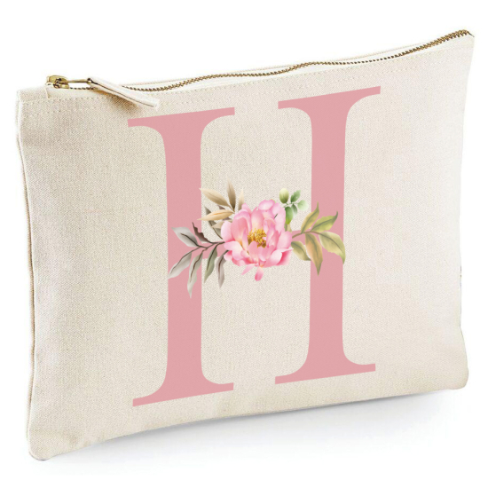 Personalized Monogram Pencil / Pouch - Letter H