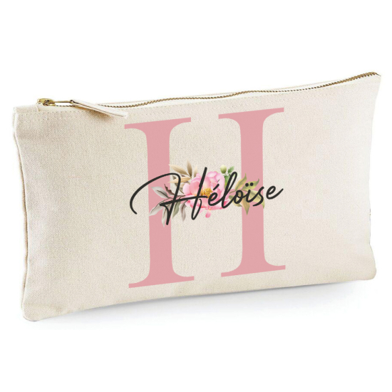 Personalized Monogram Pencil / Pouch - Letter H