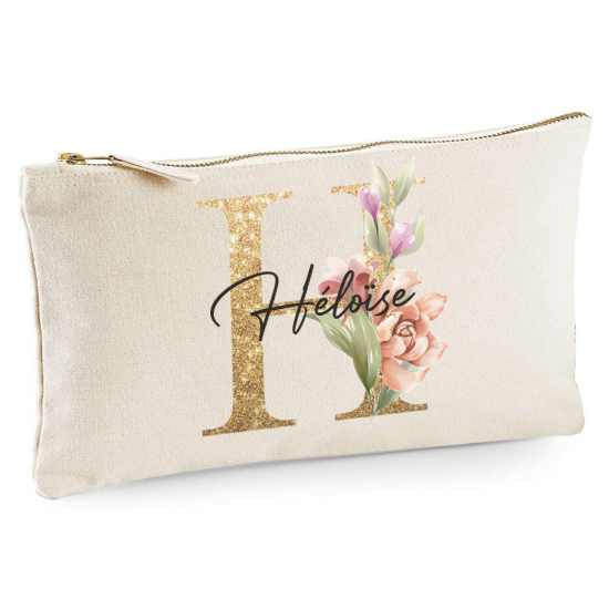 Personalized Monogram Pencil / Pouch - Letter H