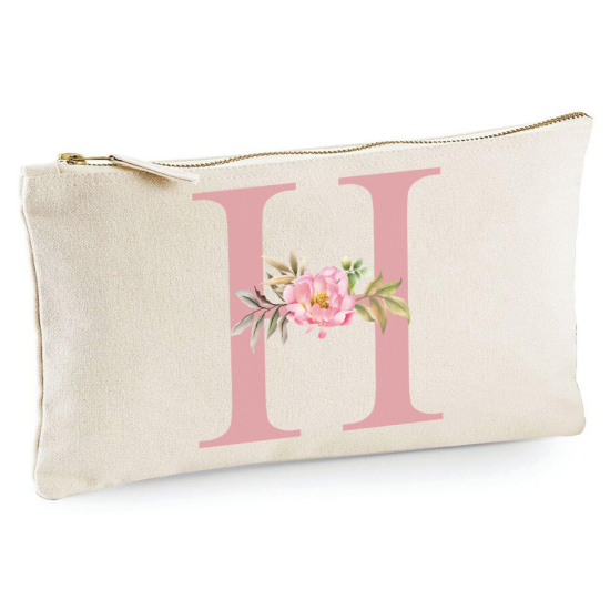 Personalized Monogram Pencil / Pouch - Letter H