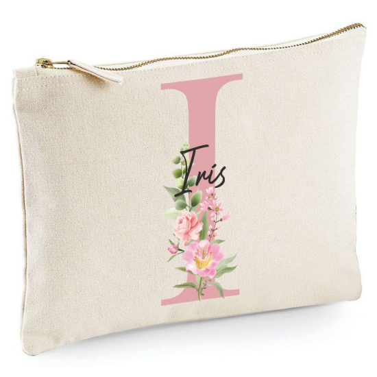 Personalized Monogram Pencil / Pouch - Letter I