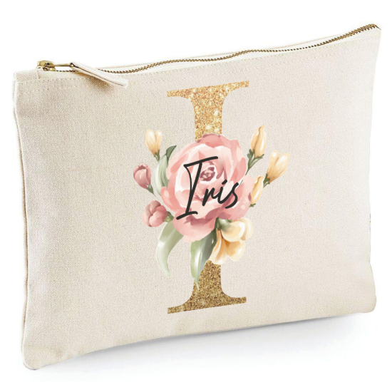 Personalized Monogram Pencil / Pouch - Letter I