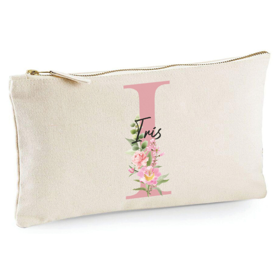 Personalized Monogram Pencil / Pouch - Letter I