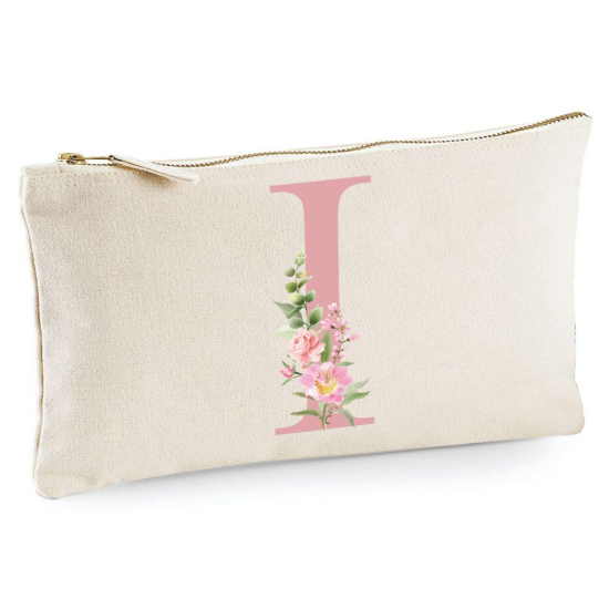 Personalized Monogram Pencil / Pouch - Letter I