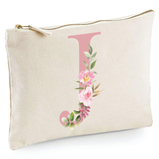 Personalized Monogram Pencil / Pouch - Letter J