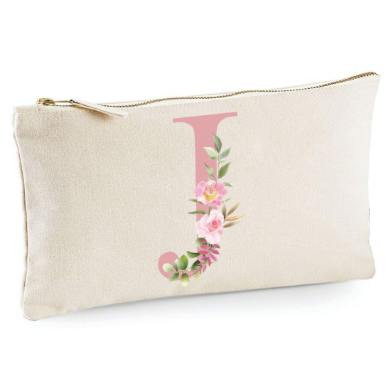 Personalized Monogram Pencil / Pouch - Letter J