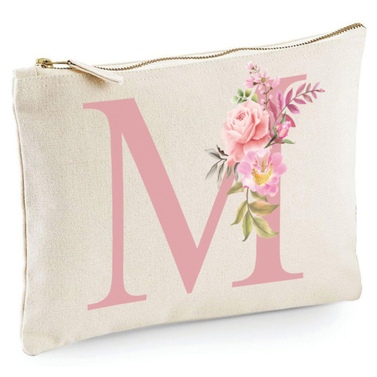 Personalized Monogram Pencil / Pouch - Letter M