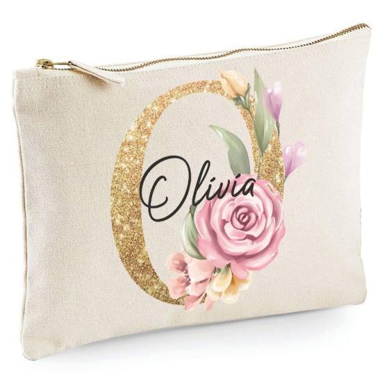 Personalized Monogram Pencil / Pouch - Letter O