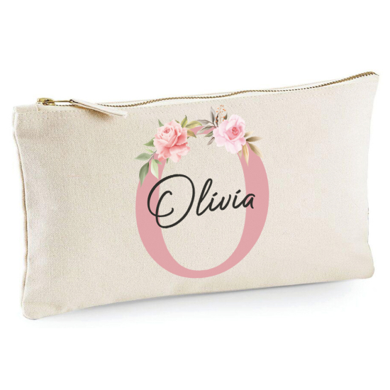 Personalized Monogram Pencil / Pouch - Letter O