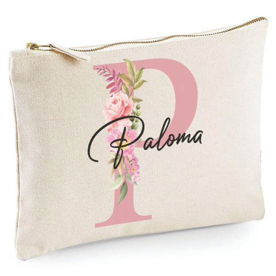 Personalized Monogram Pencil / Pouch - Letter P