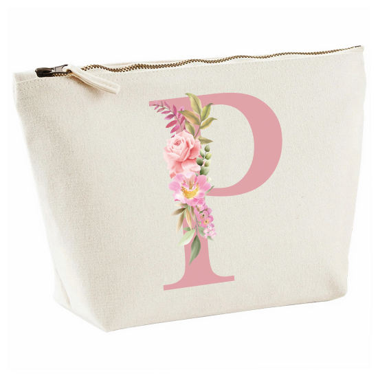 Personalized Monogram Pencil / Pouch - Letter P