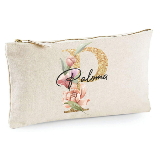 Personalized Monogram Pencil / Pouch - Letter P