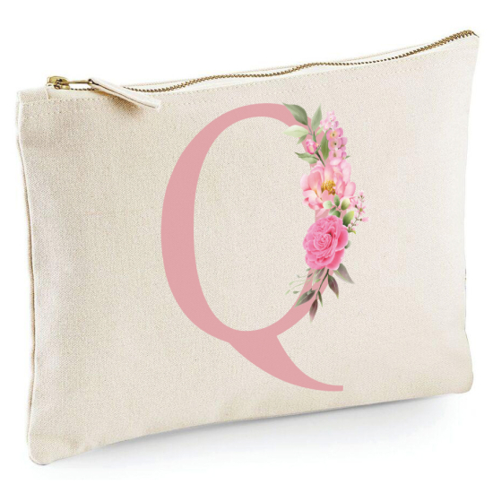 Personalized Monogram Pencil / Pouch - Letter Q