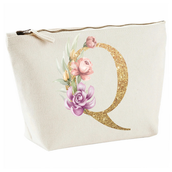 Personalized Monogram Pencil / Pouch - Letter Q