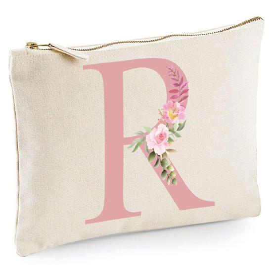 Personalized Monogram Pencil / Pouch - Letter R