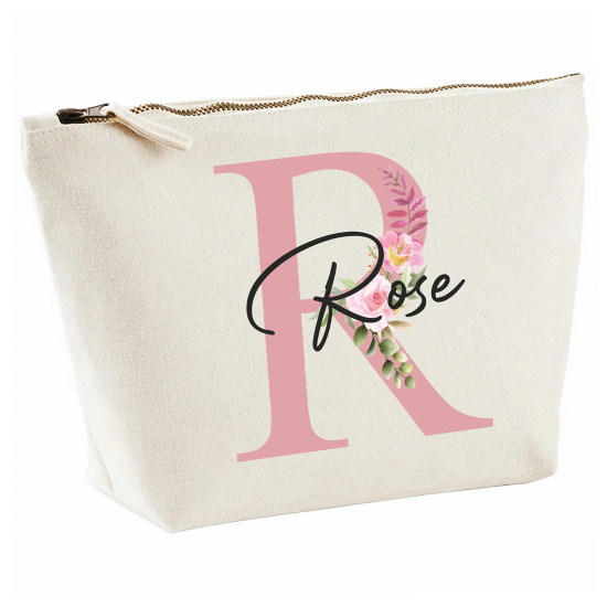 Personalized Monogram Pencil / Pouch - Letter R