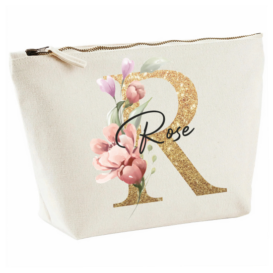 Personalized Monogram Pencil / Pouch - Letter R