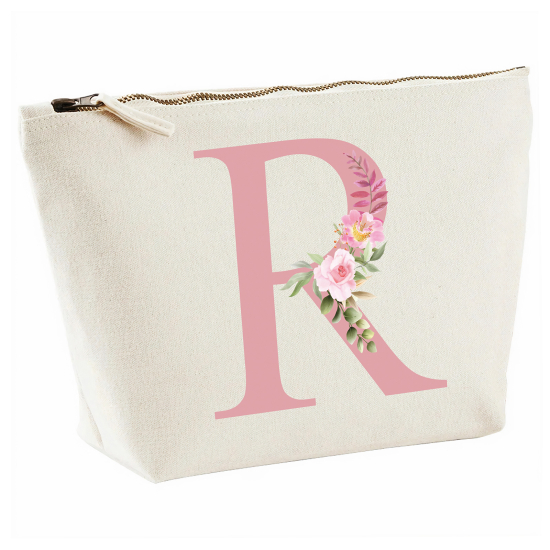 Personalized Monogram Pencil / Pouch - Letter R