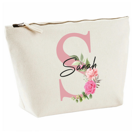 Personalized Monogram Pencil / Pouch - Letter S